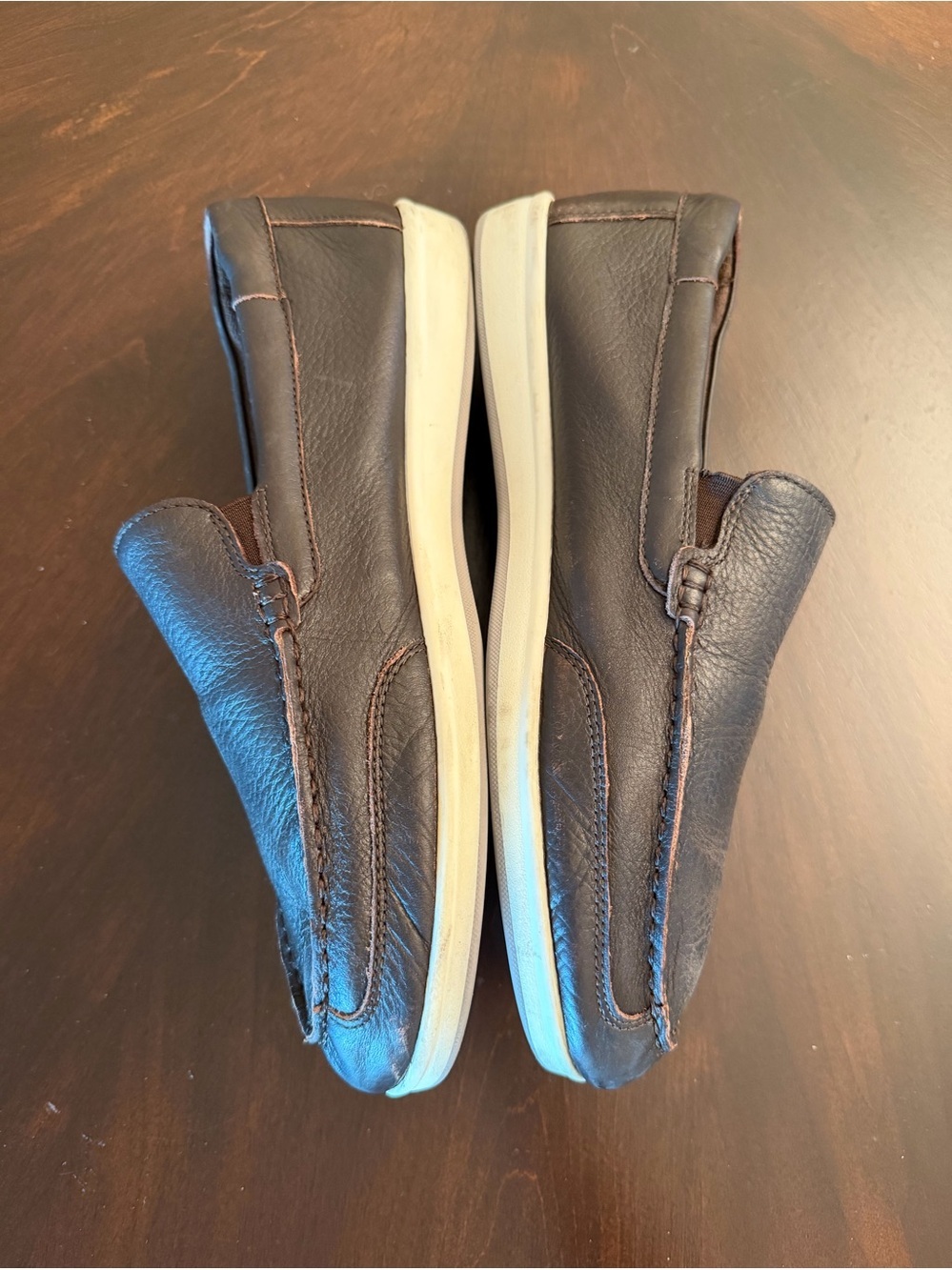 Cole Haan Men's Slip-On loafers Leather Casual Shoes Brown 9.5 - Picture 3 of 6